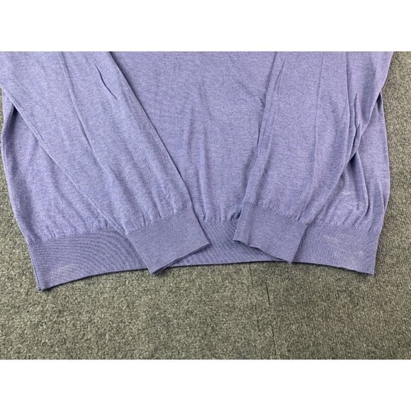 Peter Millar Crown Soft Mens Cotton/Silk V Neck Sweater Pebble Beach Size XXL - Picture 2 of 8